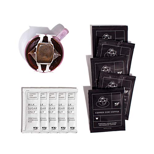 Copper Cow Coffee – Vietnamese Pour Over Coffee Filters – Dark Esp...