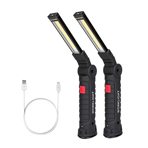 LED Work Light, Coquimbo COB Rechargeable Work Lights with Magneti...