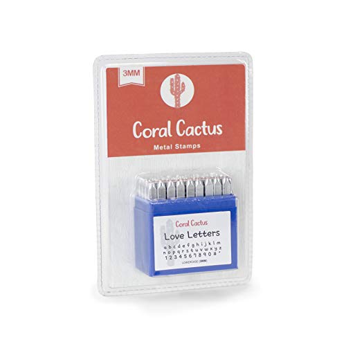 Custom Font Number and Letter Stamping Tool Case 36 Lowercase Sta...