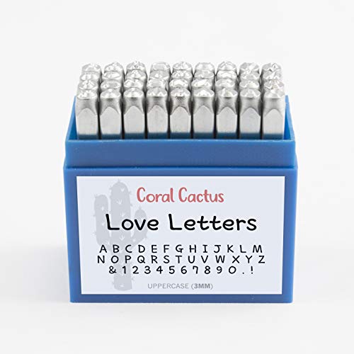 Custom Font Number and Letter Stamping Tool Case 36 Uppercase Sta...