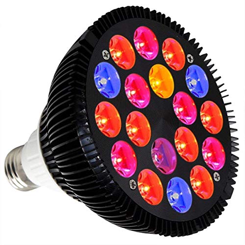 LED Grow Light Bulb, CORAYER 36W 18LED Plant Bulb Full Spectrum Gr...
