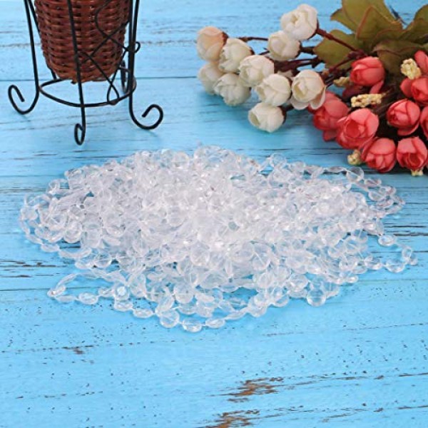 Corgy 1 Pack Beads Octagonal Crystal Beads Window Door Curtains DI...