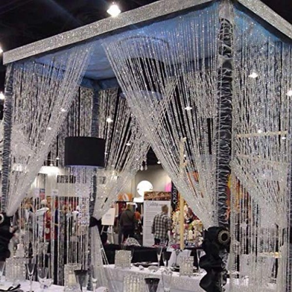 Corgy 1 Pack Beads Octagonal Crystal Beads Window Door Curtains DI...