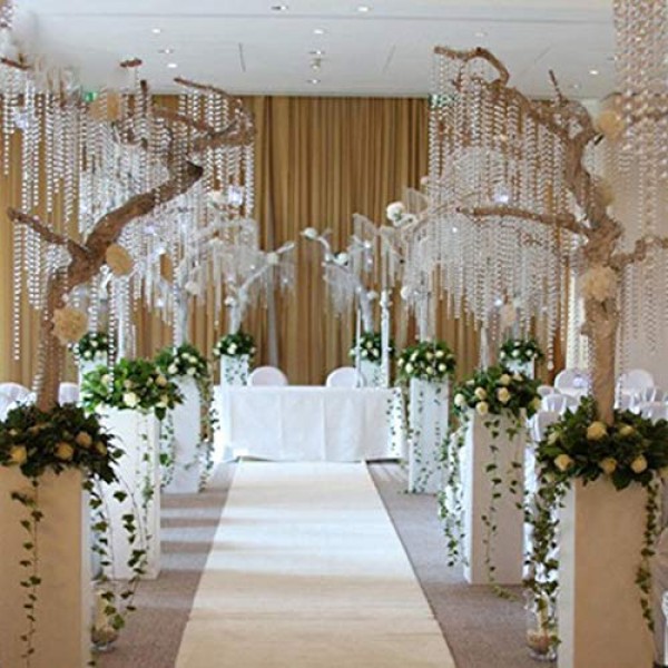 Corgy 1 Pack Beads Octagonal Crystal Beads Window Door Curtains DI...
