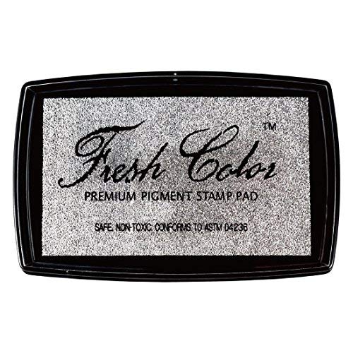 Best Stamp Non-Toxic Fresh Color Metallic Pigment Stamp Ink Pad, G...