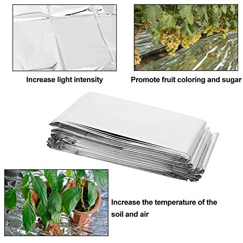 Plant Reflective Film Garden Wall Mylar Film Greenhouse Cover Foil...