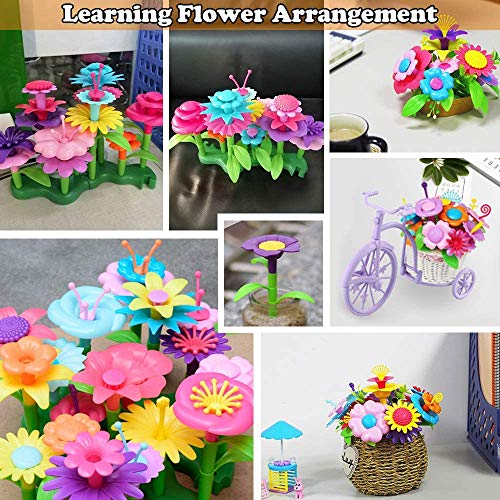 COSILY Flower Garden Building Toys, Growing Flower Blocks Playset ...