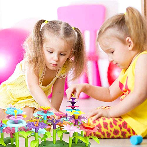 COSILY Flower Garden Building Toys, Growing Flower Blocks Playset ...
