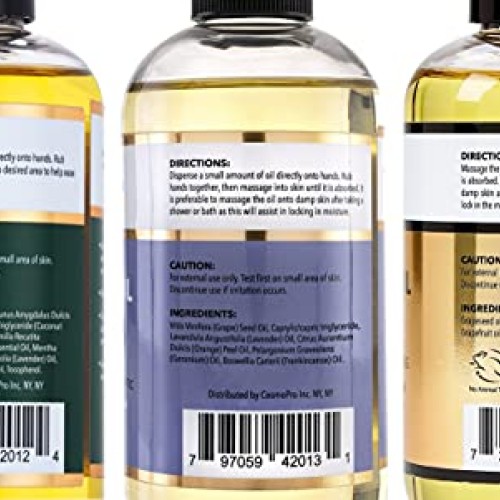 Cellulite, Sore Muscle & Lavender Relaxation Massage Oils with Rol...