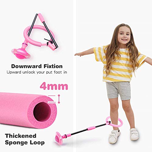 Foldable Ankle Skip Ball Colorful Light Flashing Jumping Ring, Fit...