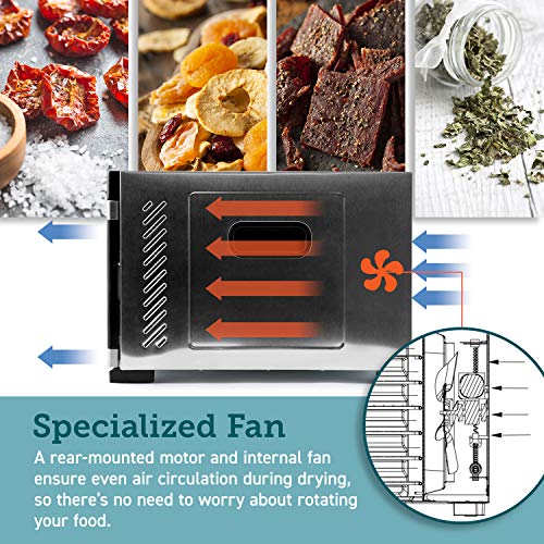 COSORI Premium Food Dehydrator Machine50 Free Recipes, 6 Stainle...