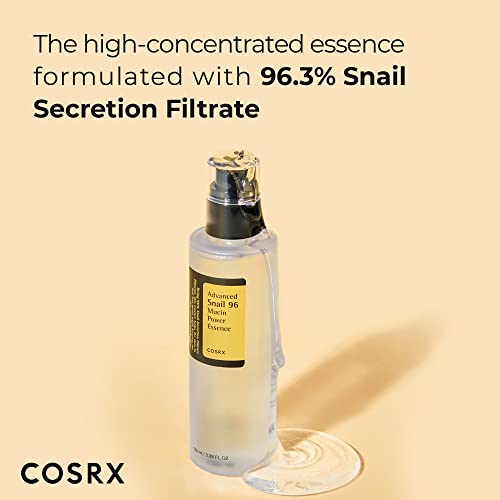 COSRX Snail Mucin 96% Power Repairing Essence 3.38 fl.oz, 100ml, H...