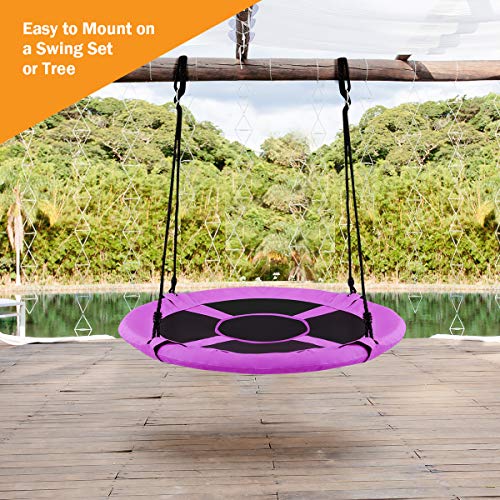 Costzon 40’’ Flying Saucer Tree Swing, Safe and Sturdy Swing for C...
