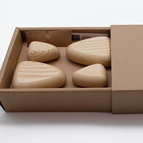 Cosymple Pebble Wood Wall Hooks, Coat Hooks for Wall Mounted, Mode...