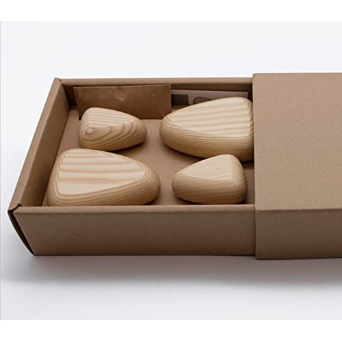 Cosymple Pebble Wood Wall Hooks, Coat Hooks for Wall Mounted, Mode...