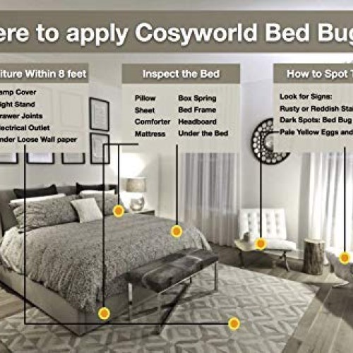 Bed Bug Killer Spray, Fast and Sure Kill with Extended Residual Pr...