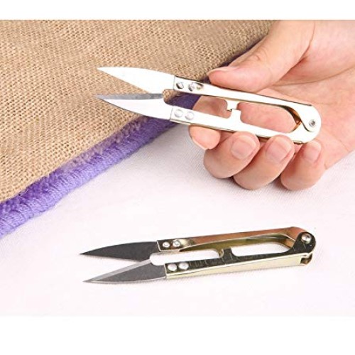 Cotchear Thread Scissors, 4.1 inch High-Carbon Steel Blades for Sn...
