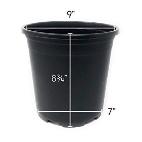 2 Gallon Nursery Pot Plastic Planters for Outdoor Indoor Plants Ga...