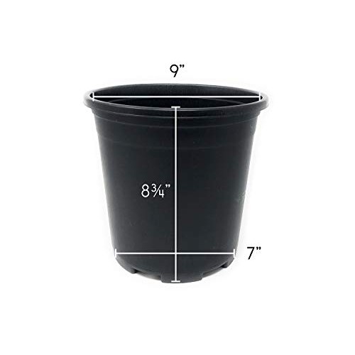 2 Gallon Nursery Pot Plastic Planters for Outdoor Indoor Plants Ga...