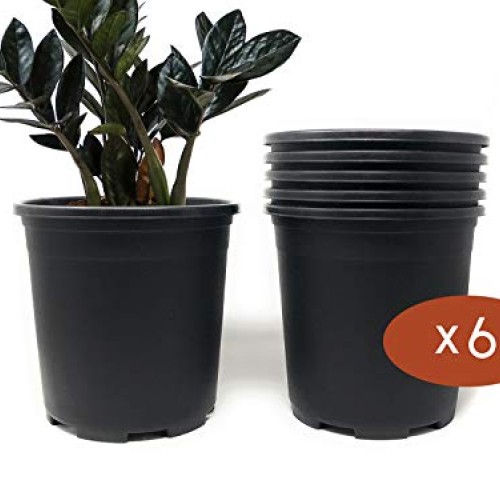 2 Gallon Nursery Pot Plastic Planters for Outdoor Indoor Plants Ga...