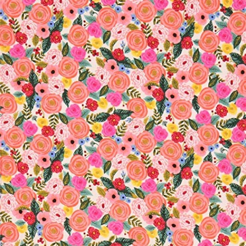 Cotton + Steel Rifle Paper Co. English Garden Rayon Challis Juliet...