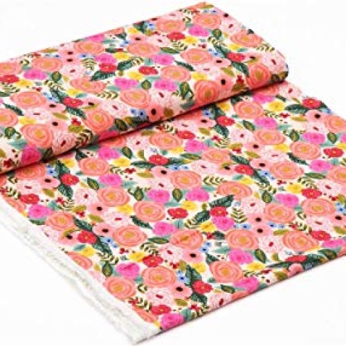 Cotton + Steel Rifle Paper Co. English Garden Rayon Challis Juliet...