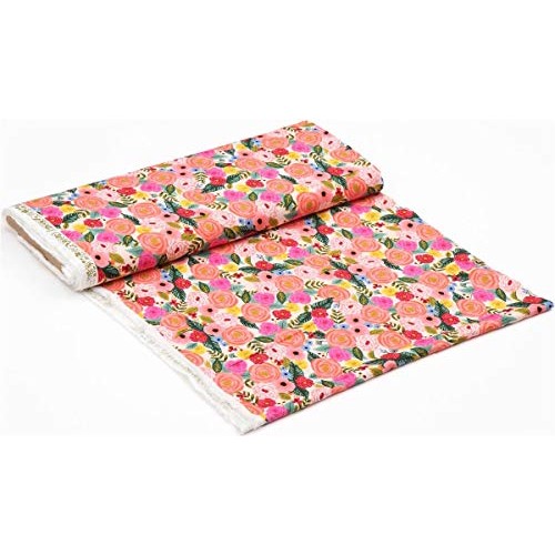 Cotton + Steel Rifle Paper Co. English Garden Rayon Challis Juliet...