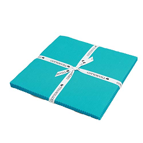 COTTONVILL 20count Cotton Solid Quilting Fabric 1pack 10inch Squa...