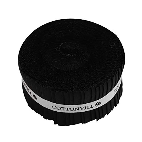 COTTONVILL 20count Cotton Solid Quilting Fabric 1pack 2.5inch Str...