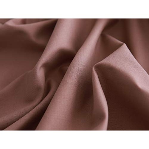 COTTONVILL 20COUNT Cotton Solid Quilting Fabric 3yard, 07-Brownie
