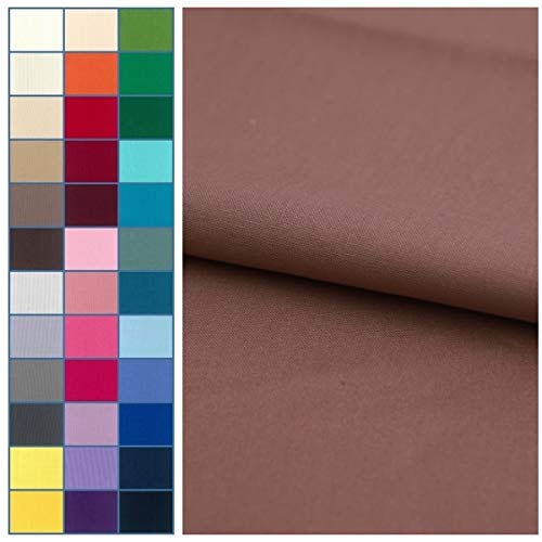 COTTONVILL 20COUNT Cotton Solid Quilting Fabric 3yard, 07-Brownie