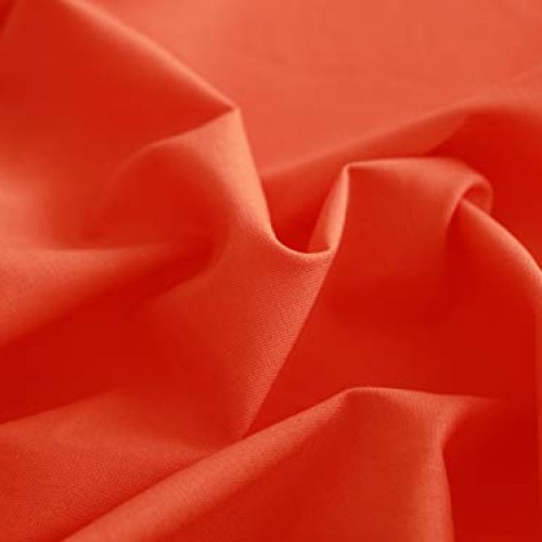 COTTONVILL 20COUNT Cotton Solid Quilting Fabric 3yard, 16-Orangeade
