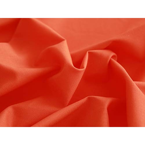 COTTONVILL 20COUNT Cotton Solid Quilting Fabric 3yard, 16-Orangeade