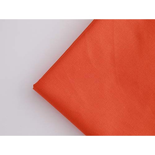 COTTONVILL 20COUNT Cotton Solid Quilting Fabric 3yard, 16-Orangeade