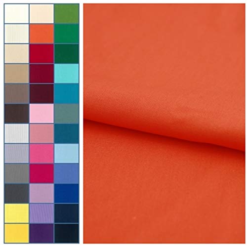 COTTONVILL 20COUNT Cotton Solid Quilting Fabric 3yard, 16-Orangeade