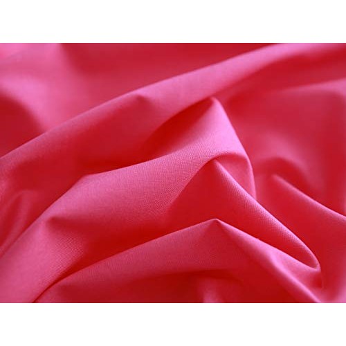 COTTONVILL 20COUNT Cotton Solid Quilting Fabric 3yard, 22-Azalea ...