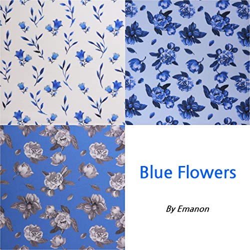 COTTONVILL EMANON Collection 20count Cotton Print Fabric Fat Quar...