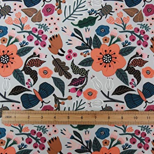 COTTONVILL MallangLuna Floral Forest Collection Cotton Quilting Fa...