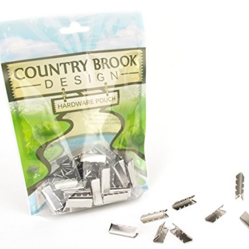 Country Brook Design - Aluminum Belt Tip 1 Inch, 50 Pack