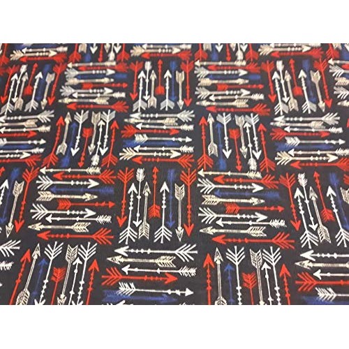Country Snuggles Arrows Blue Fabric by The Yard Fat Quarter