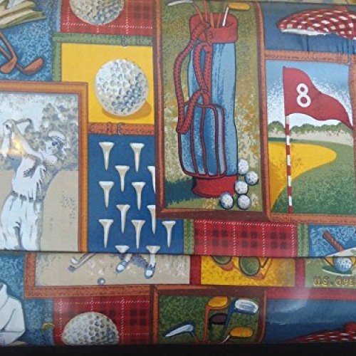 Country Snuggles Golf Patch Fabric by The Yard Full Yard