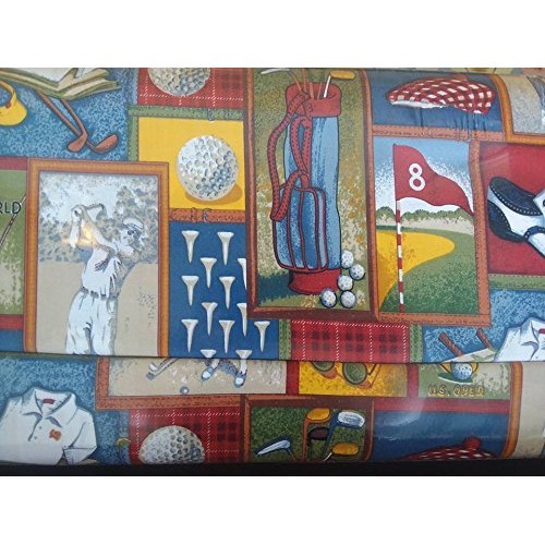 Country Snuggles Golf Patch Fabric by The Yard Full Yard