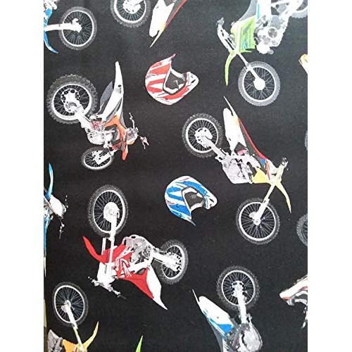 Country Snuggles Motocross Fabric by The Yard Full Yard