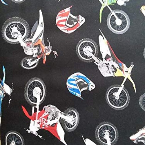 Country Snuggles Motocross Fabric by The Yard Full Yard