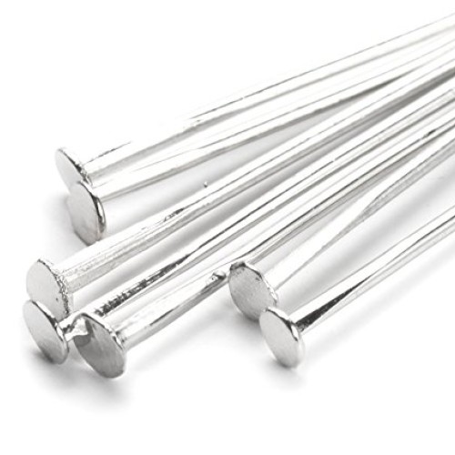 Cousin DIY Flat Head Pins, Silver