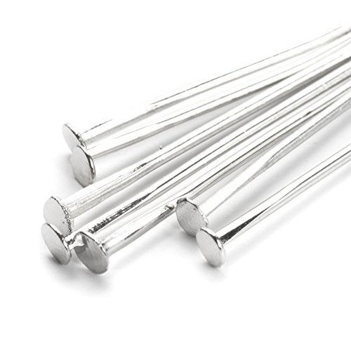 Cousin DIY Flat Head Pins, Silver
