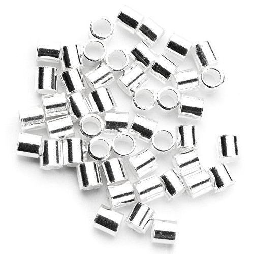 Cousin 2mm Sterling Silver Crimp Bead - 50pc