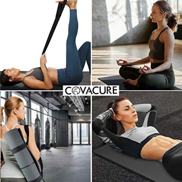 Yoga Mat Non Slip - 8mm Eco Friendly Exercise Fitness Mat with Car...