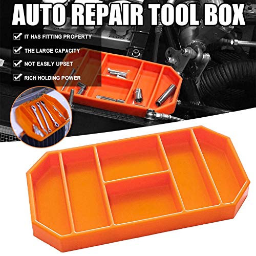 Covcow Silicone Tool Storage Tray, Non-Slip Flexible Hand Tool Org...