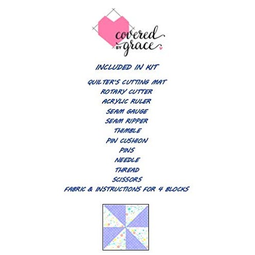Beginner Sewing Kit for Quilting - Includes Tools, Fabric, Pattern...